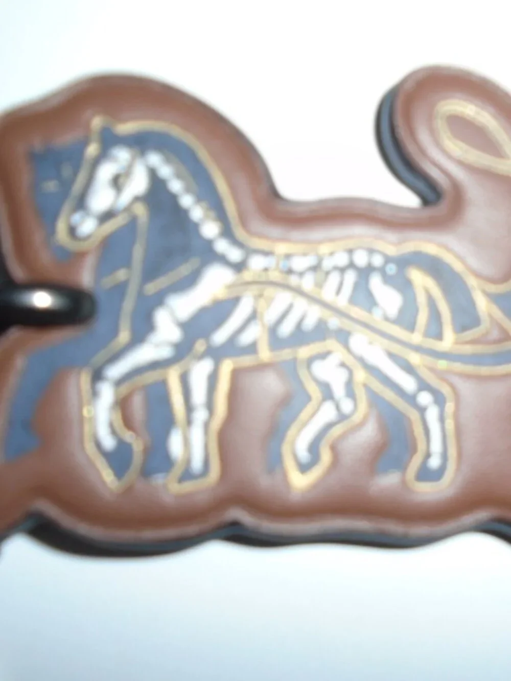 NEW COACH TATTOO CHELSEA LEATHER HORSE & CARRIAGE BAG CHARM KEYCHAIN RING 76959